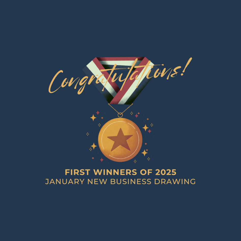 Congratulations! First Winners of 2025 - January New Business Drawing - A drawing for agents contracted with Farm and Ranch Insurance MGA Stroud National Agency, Inc., whose service area includes Texas and 17 other states in the midwestern, southwestern, and western United States.