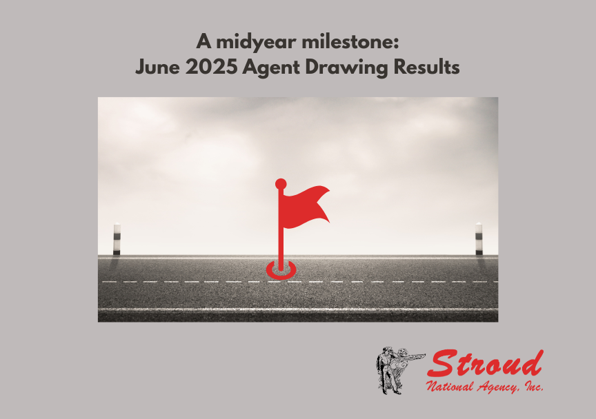 A midyear milestone: June 2025 Agent Drawing Results - Stroud National Agency, Inc. is a managing general agency (MGA) and wholesale insurance broker. We offer independent insurance agents in TX, OK, KS, NE, NM, AR, AZ, CO, IA, ID, MN, MO, MT, ND, OR, SD, UT, and WY market opportunities for farm and ranch, irrigation, small business commercial, and manufactured homes insurance.