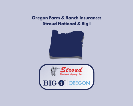 Oregon outline with Stroud National Agency, Inc. and Big I Oregon logos, announcing Stroud National as a new Big I Oregon Bronze Premier Partner for 2026. The partnership supports Oregon Farm & Ranch Insurance and connects independent agents with reliable farm and ranch markets.